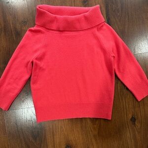 VALERIE STEVENS PINK raspberry 98% 2
PLY CASHMERE COWL NECK SWEATER SZ LP